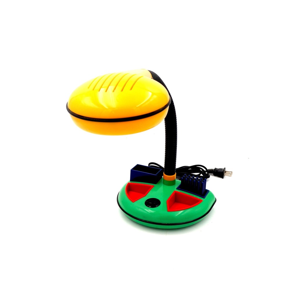 Vtg 80s Rabbit Tanaka Multi-Colored Gooseneck Desk Lamp Memphis Milano Style